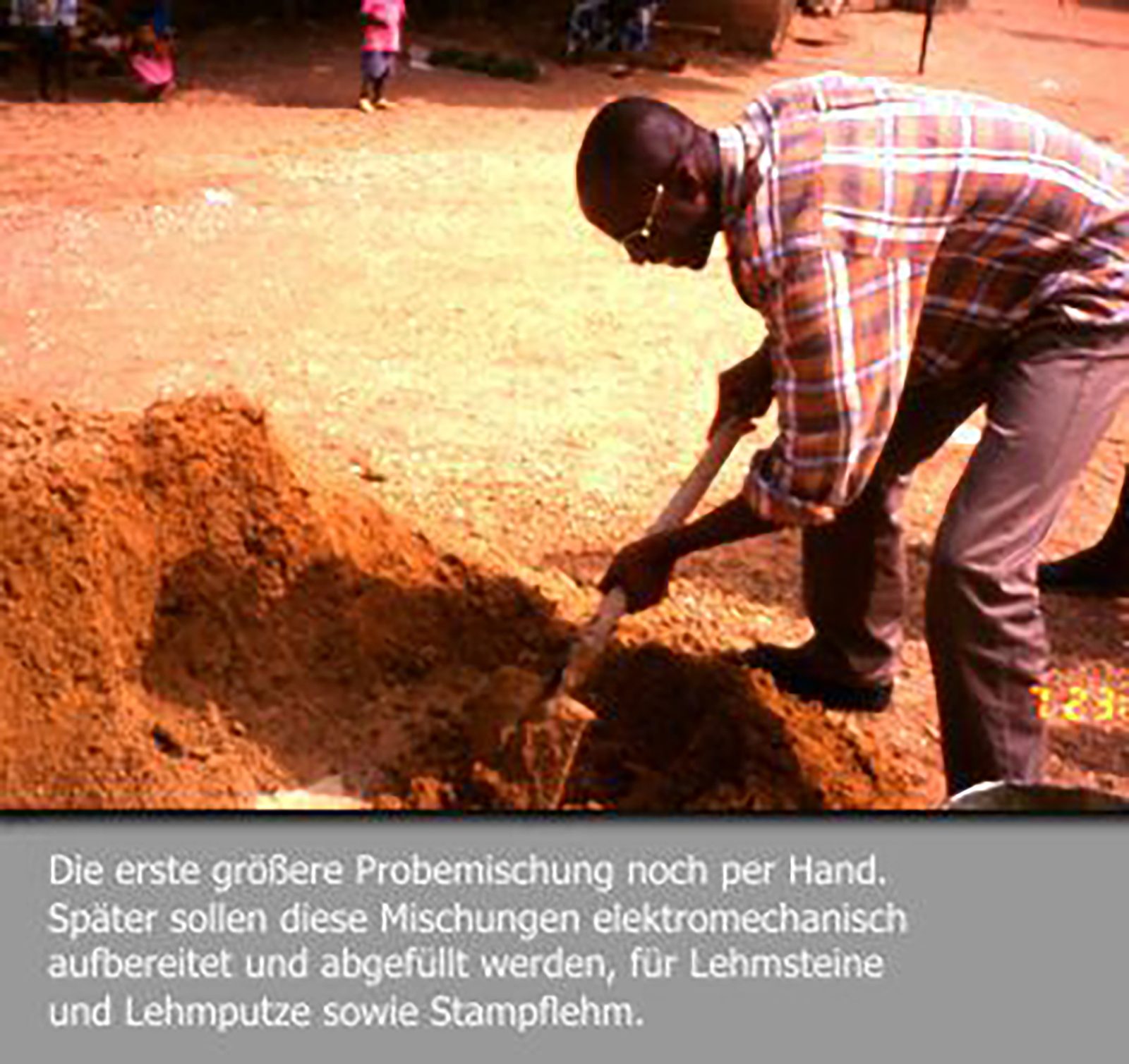 Lehmbauprojekt in Afrika – Impression